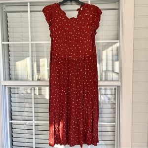 Maxi Flutter Sleeve Universal Thread Dress